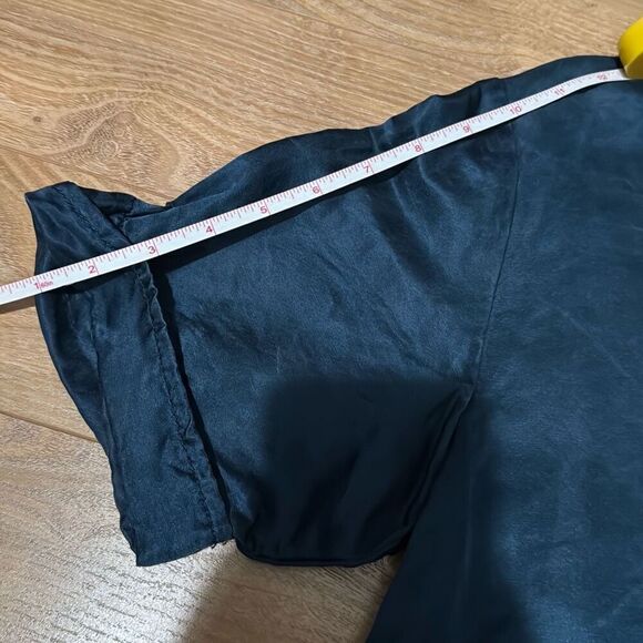 Marc by marc Jacobs blue silk and linen blouse size medium - Picture 5 of 6